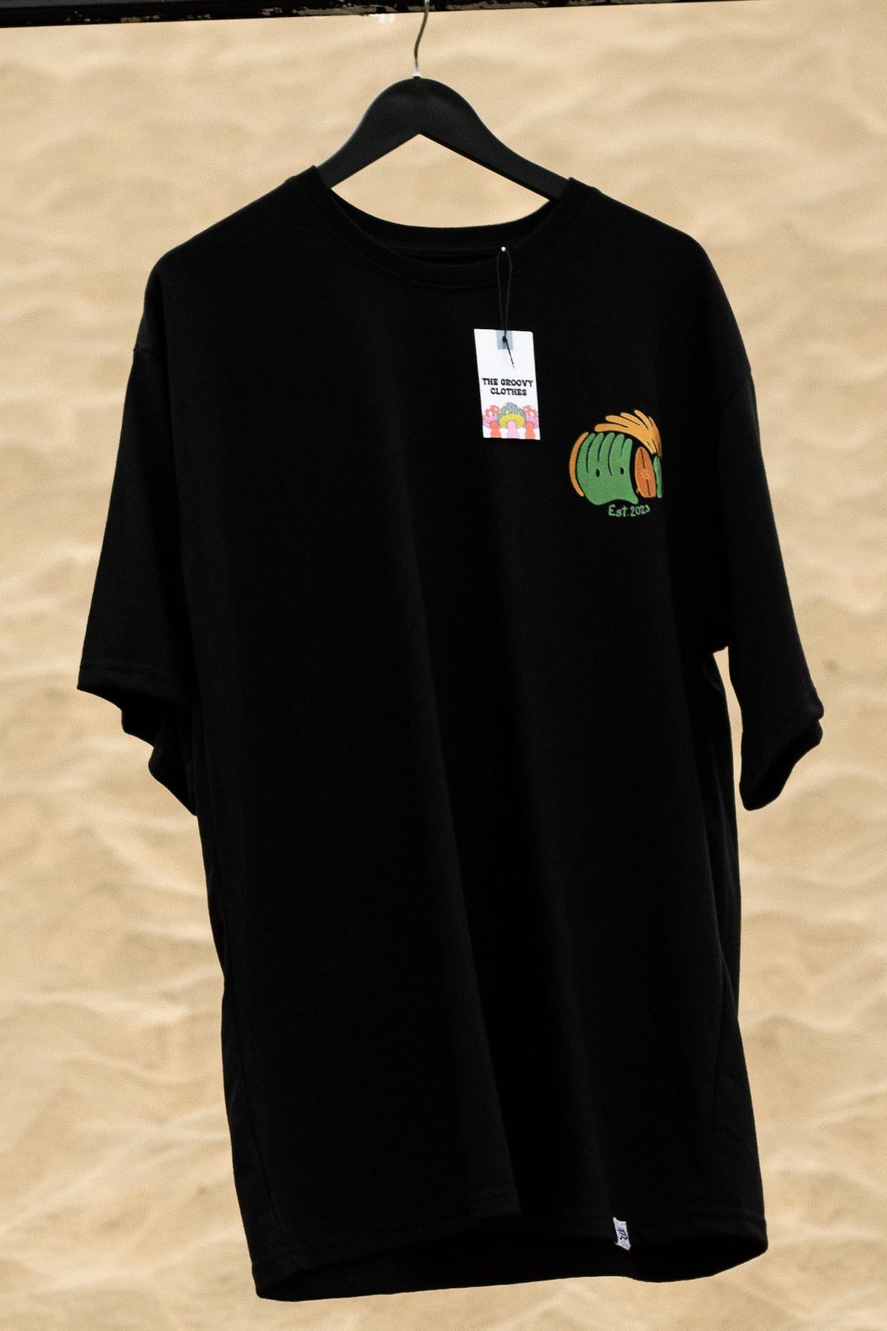 Polera Oversize Black - Groovy Nature